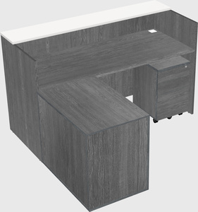 L-shaped modular reception