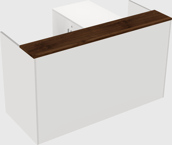 L-shaped modular reception
