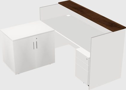 L-shaped modular reception