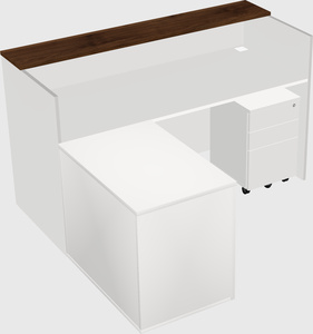 L-shaped modular reception