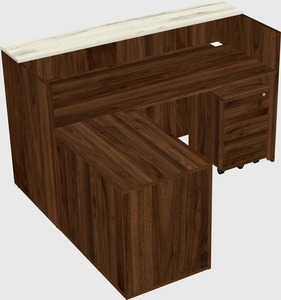 L-shaped modular reception