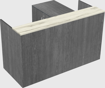 L-shaped modular reception