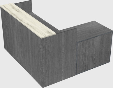 L-shaped modular reception