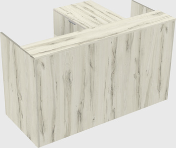 L-shaped modular reception