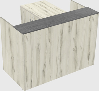 L-shaped modular reception
