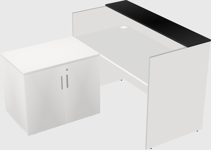 L-shaped modular reception