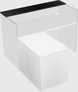 L-shaped modular reception