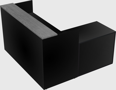 L-shaped modular reception