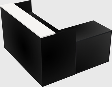 L-shaped modular reception