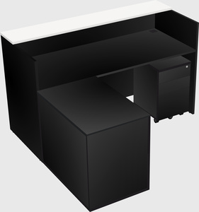 L-shaped modular reception