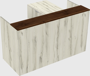 L-shaped modular reception