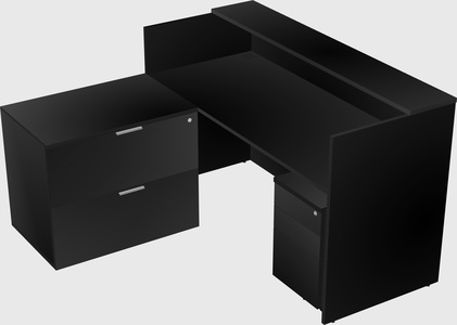 L-shaped modular reception
