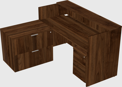 L-shaped modular reception