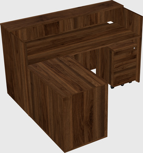 L-shaped modular reception