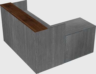 L-shaped modular reception