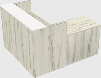 L-shaped modular reception