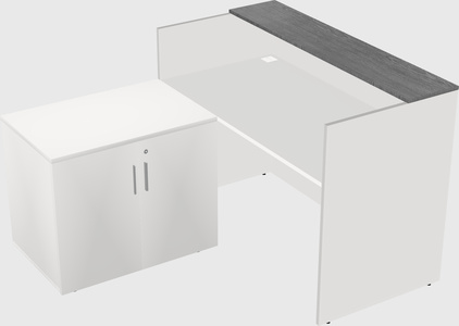 L-shaped modular reception