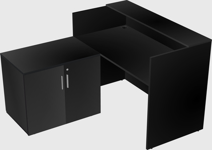 L-shaped modular reception