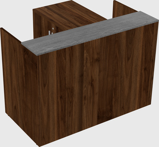 L-shaped modular reception