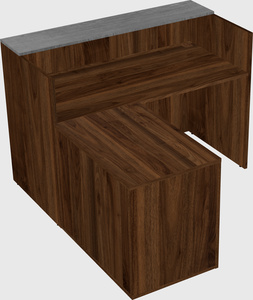 L-shaped modular reception