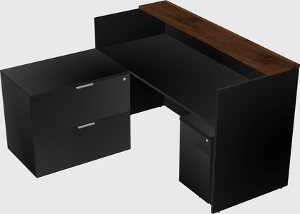 L-shaped modular reception