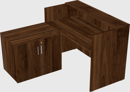 L-shaped modular reception