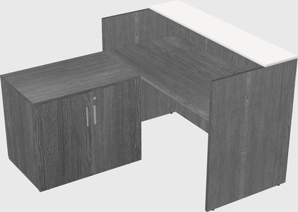 L-shaped modular reception