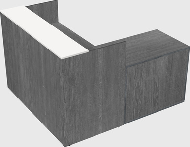L-shaped modular reception