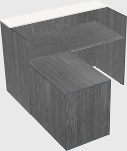 L-shaped modular reception