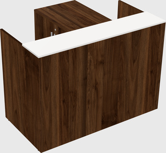 L-shaped modular reception