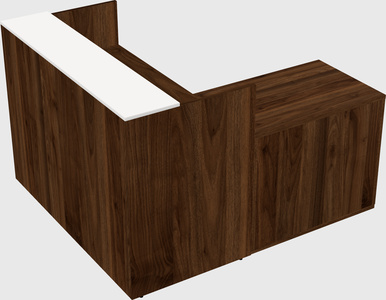L-shaped modular reception