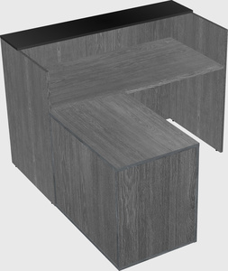 L-shaped modular reception
