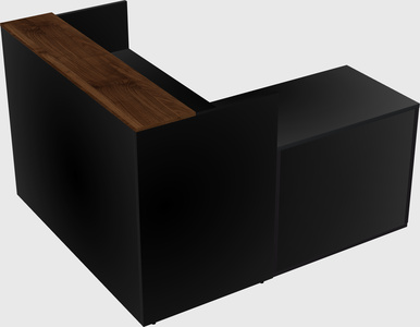 L-shaped modular reception
