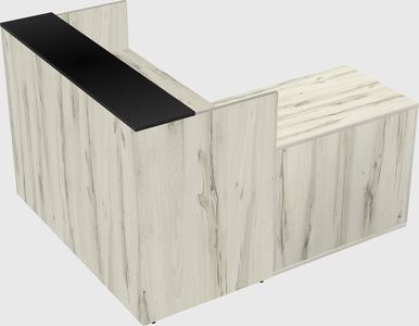 L-shaped modular reception