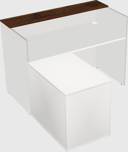 L-shaped modular reception