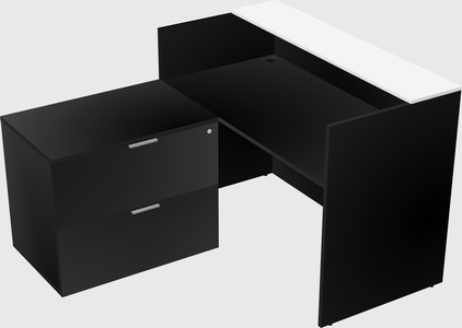 L-shaped modular reception