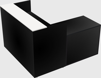 L-shaped modular reception