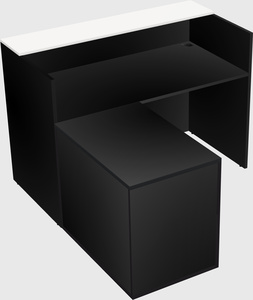 L-shaped modular reception