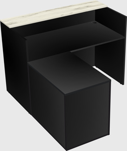 L-shaped modular reception