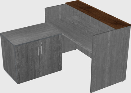 L-shaped modular reception