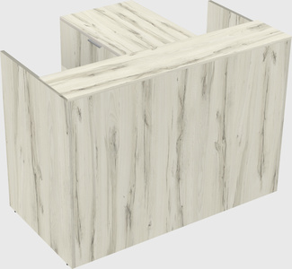L-shaped modular reception
