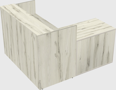 L-shaped modular reception