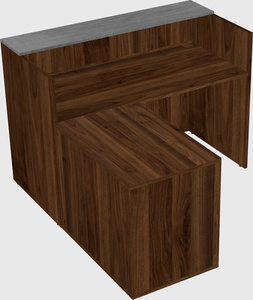 L-shaped modular reception