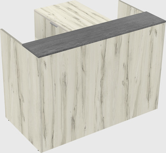 L-shaped modular reception