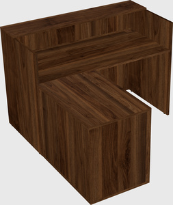 L-shaped modular reception