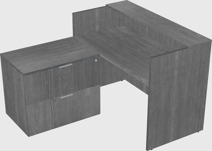 L-shaped modular reception