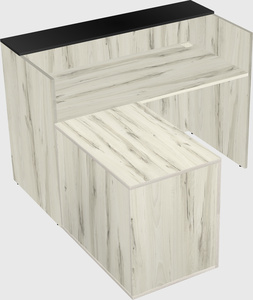 L-shaped modular reception