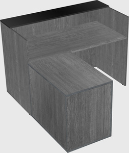 L-shaped modular reception