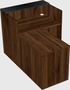 L-shaped modular reception