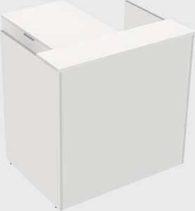 L-shaped modular reception